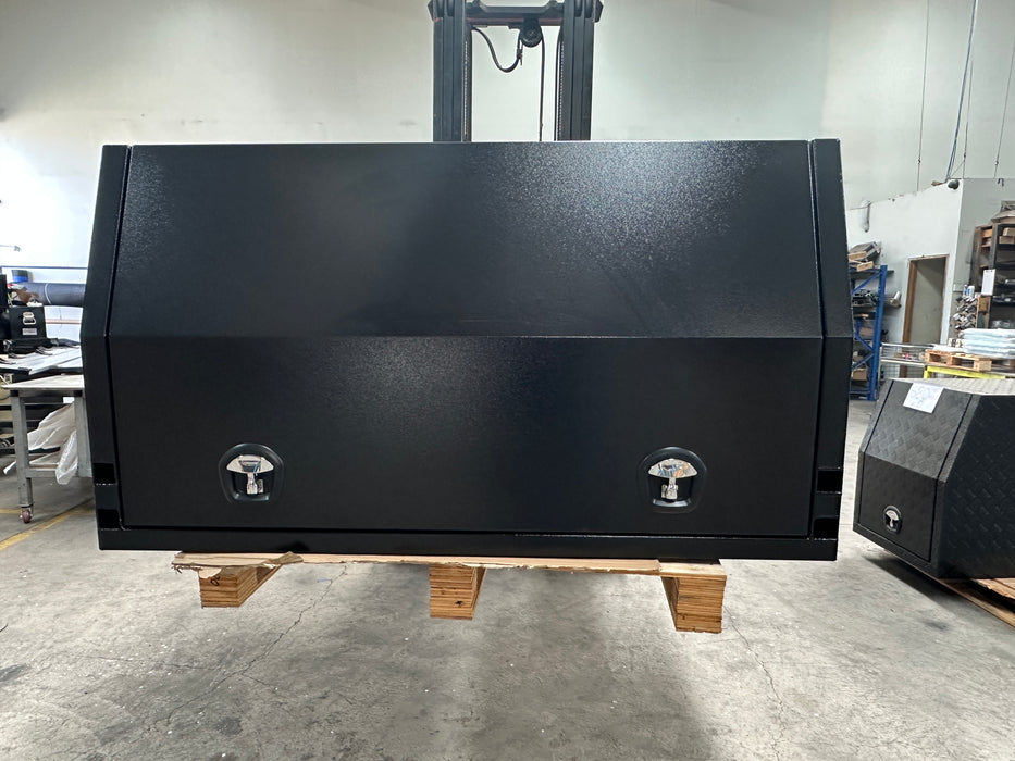 1550 x 1800 x 860mm Jack off / Lift off 2 Door - Flat Plate Black