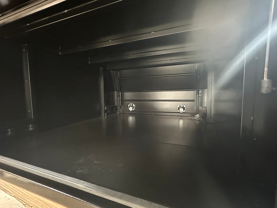 1550 x 1800 x 860mm Jack off / Lift off 2 Door - Flat Plate Black