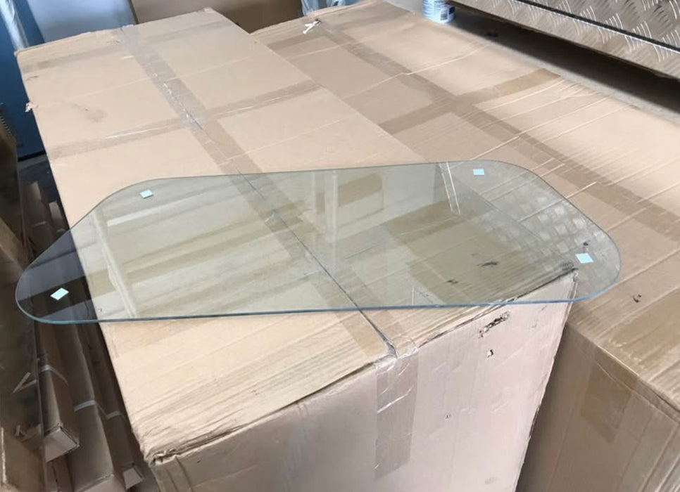 Glass Fixed Window For Ute Canopy with Rubber Seals
