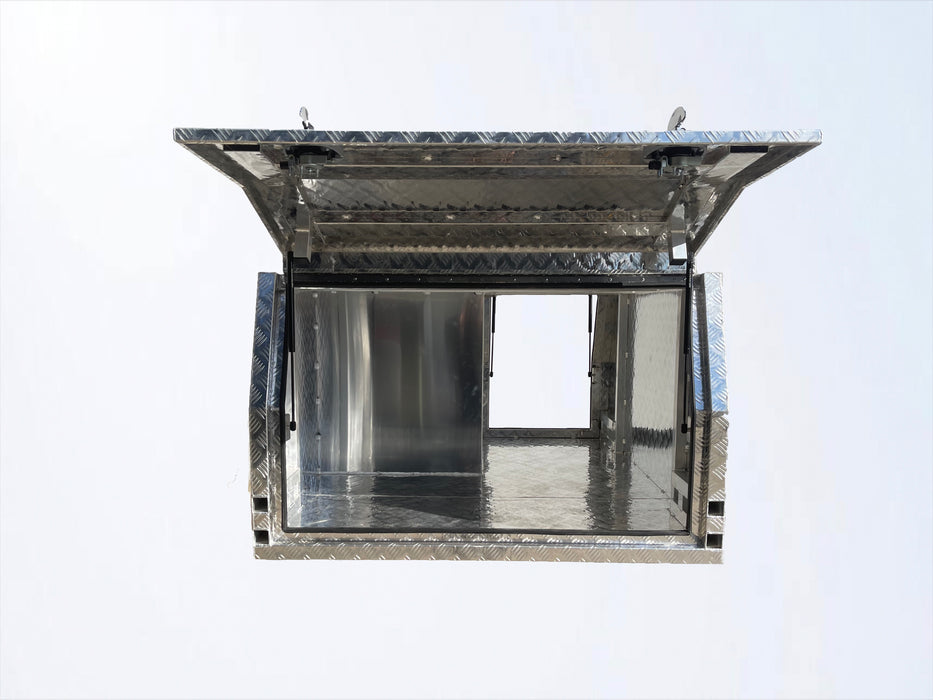 Aluminium Checker Canopy Dog Box (Lift off / Jack off)