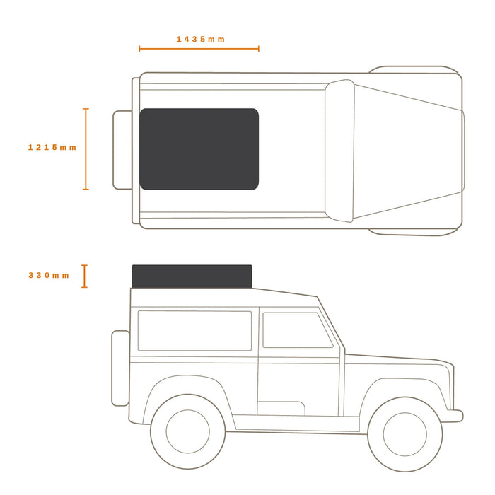 HI-VIEW 1400 ROOF TOP TENT
