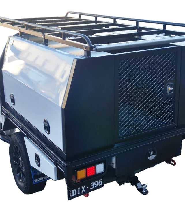 E7 - Tradie Tray + x2 - 1750mm Toolboxes + Roof Rack, Gate, Undertrays