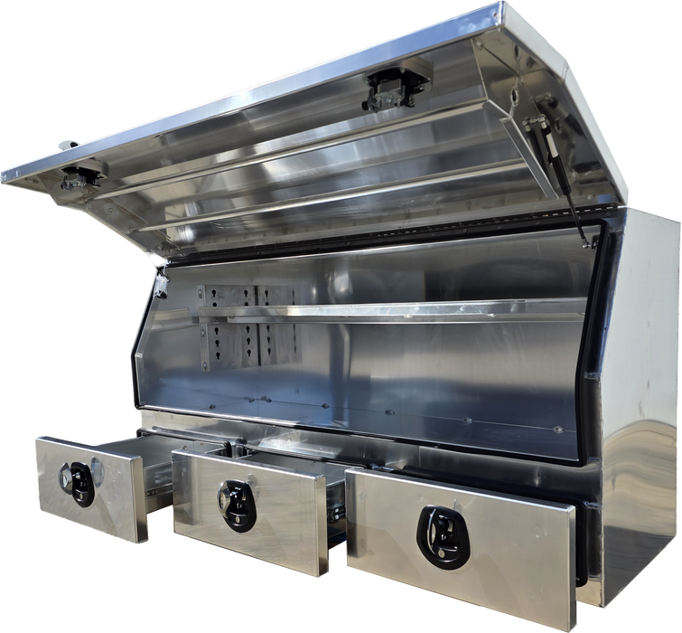 Aluminium Flat Toolbox (With Drawers)