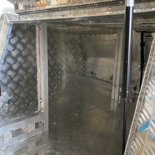 1200 x 1800 / 2.5mm Checker Plate Canopy / Lift Off